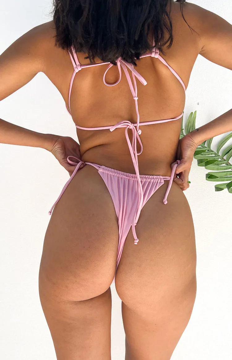 9.0 Swim Sumba Metallic Pink Bikini Bottom