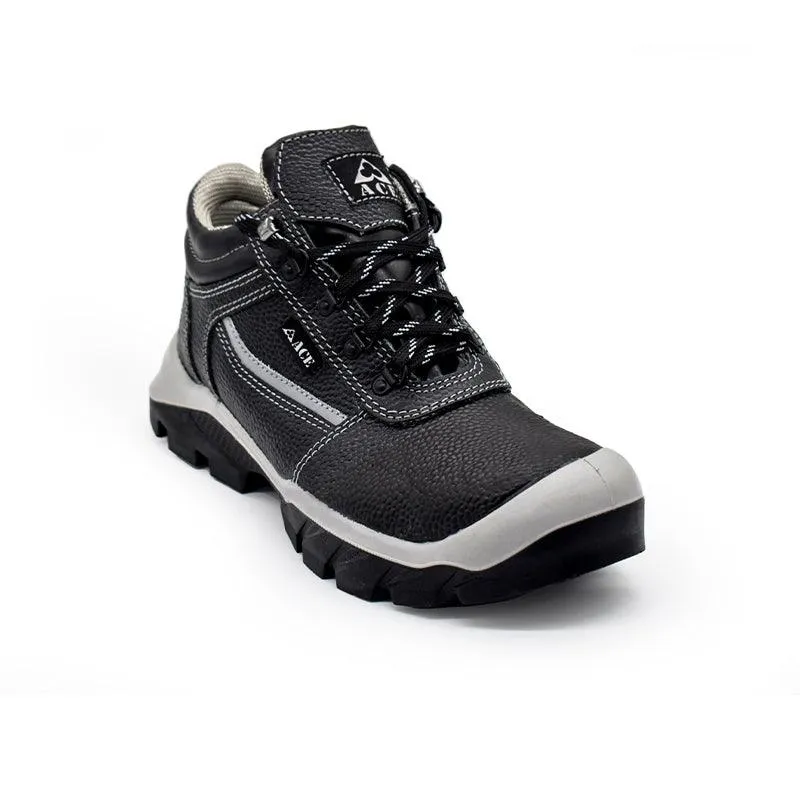 Ace Duma Safety Shoes - Grey(With Grey Strip)