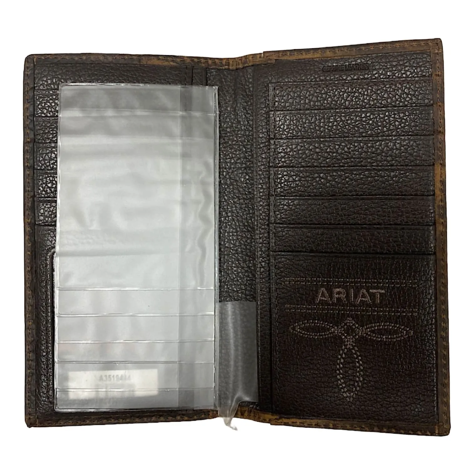 Ariat Rodeo Wallet/Checkbook Cover Dark Brown A3519444