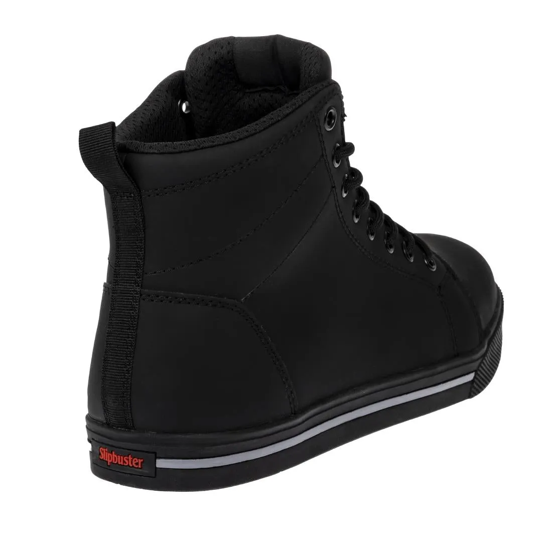 BA061-37 Slipbuster Recycled Microfibre Safety Hi Top Boots Matte Black 37