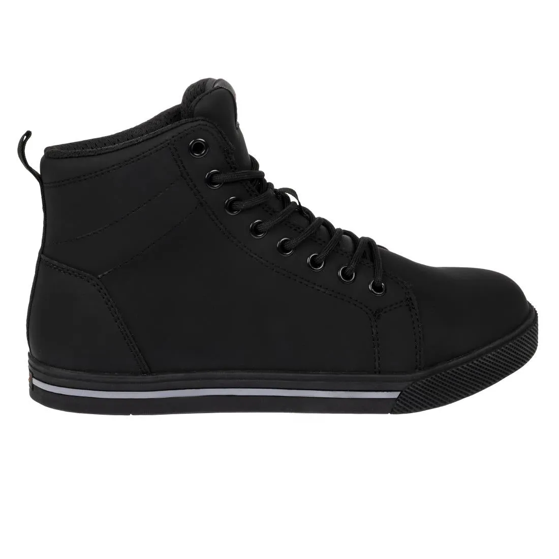 BA061-37 Slipbuster Recycled Microfibre Safety Hi Top Boots Matte Black 37