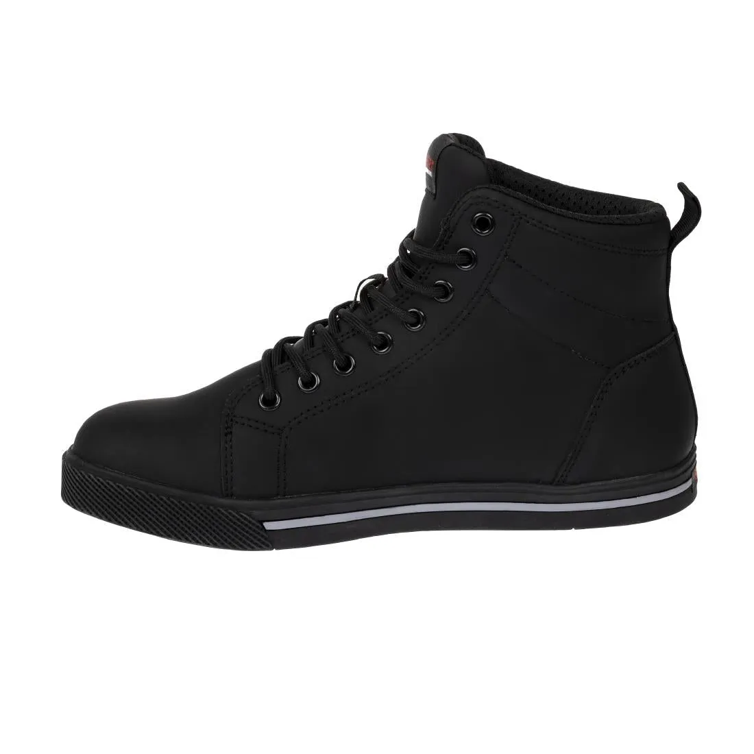 BA061-37 Slipbuster Recycled Microfibre Safety Hi Top Boots Matte Black 37