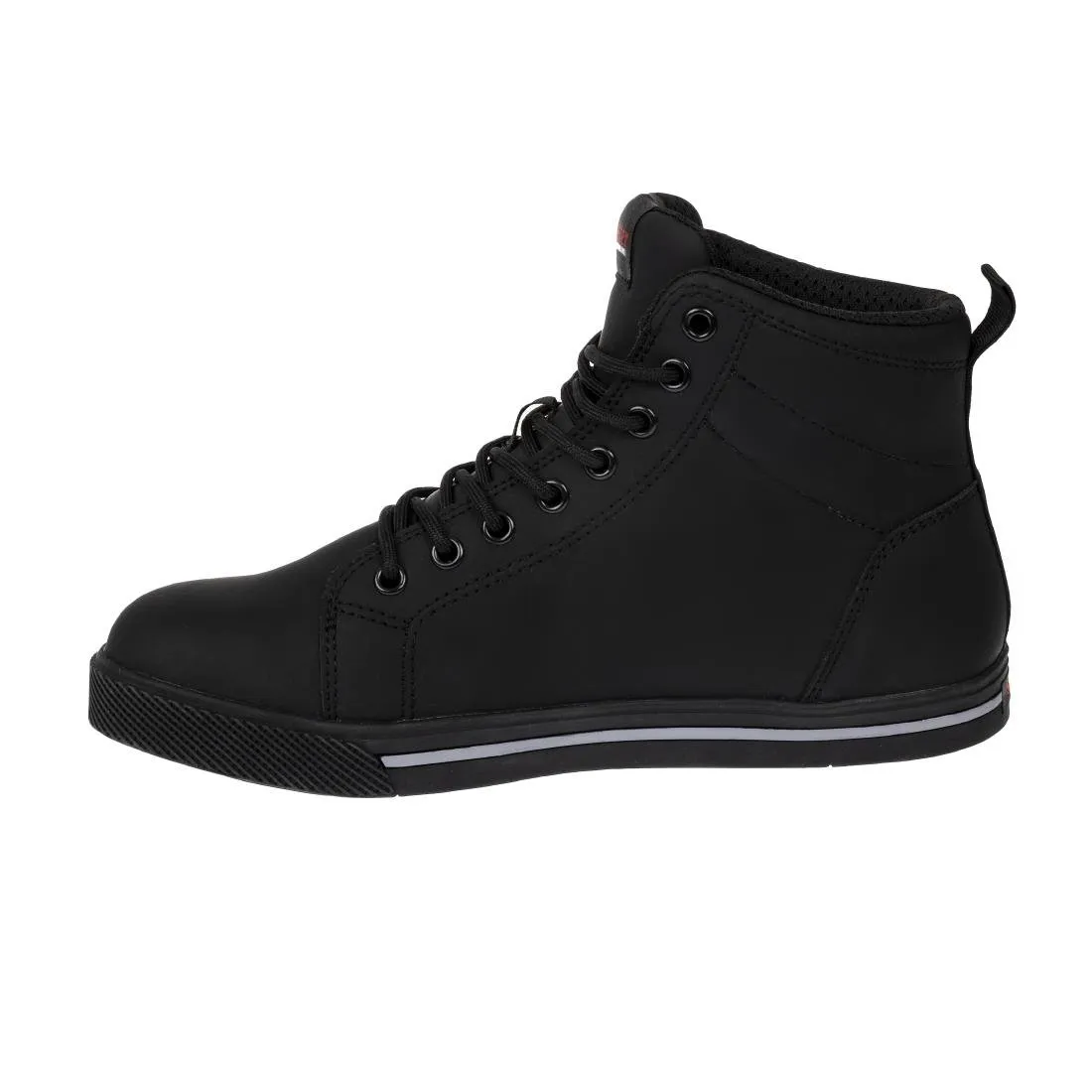 BA061-42 Slipbuster Recycled Microfibre Safety Hi Top Boots Matte Black 42