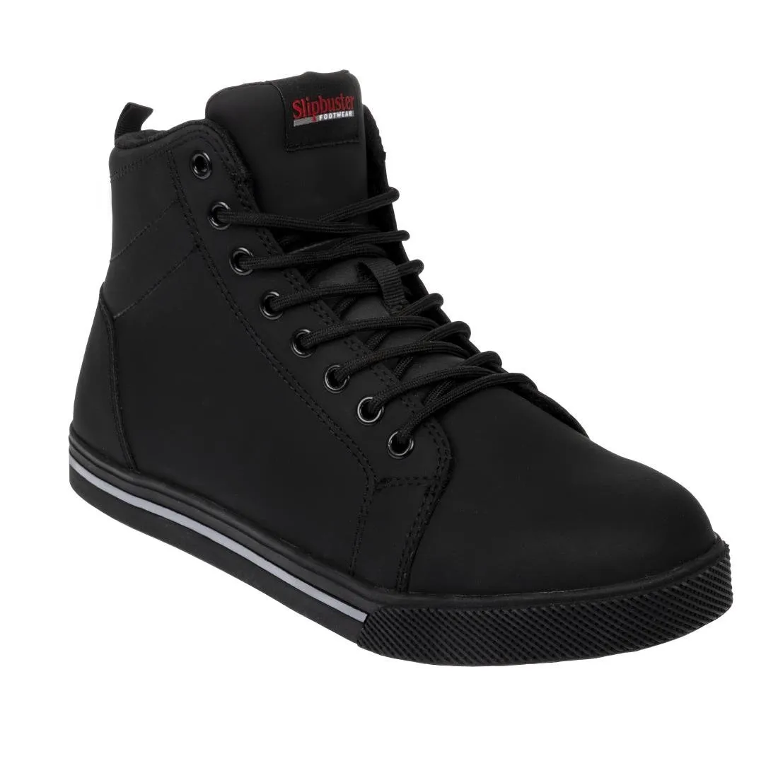 BA061-43 Slipbuster Recycled Microfibre Safety Hi Top Boots Matte Black 43