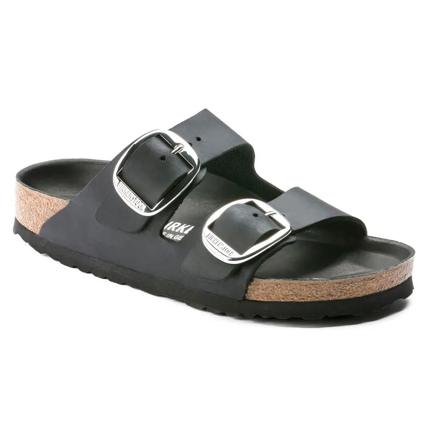 Birkenstock Arizona Big Buckle Black Oiled Leather Women's