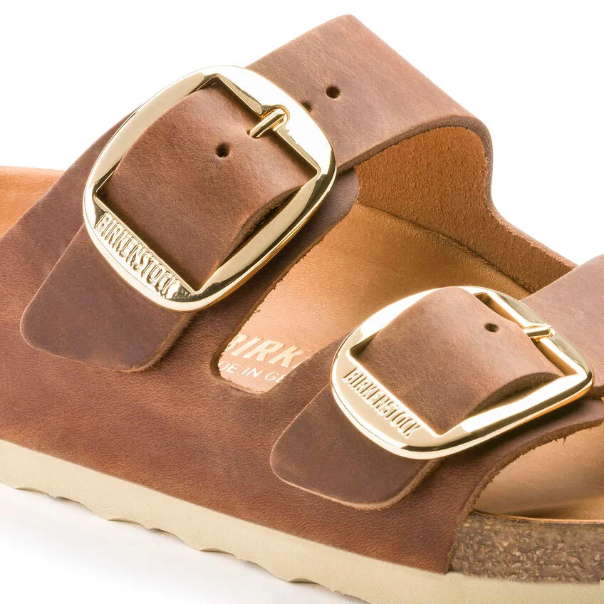 Birkenstock Arizona Big Buckle Cognac Oiled Leather Women's