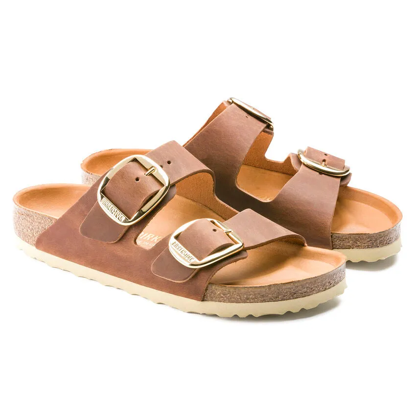 Birkenstock Arizona Big Buckle Cognac Oiled Leather Women's