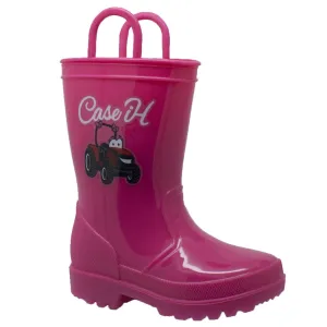 Case IH Toddler's PVC Boot with Light-Up Outsole Pink