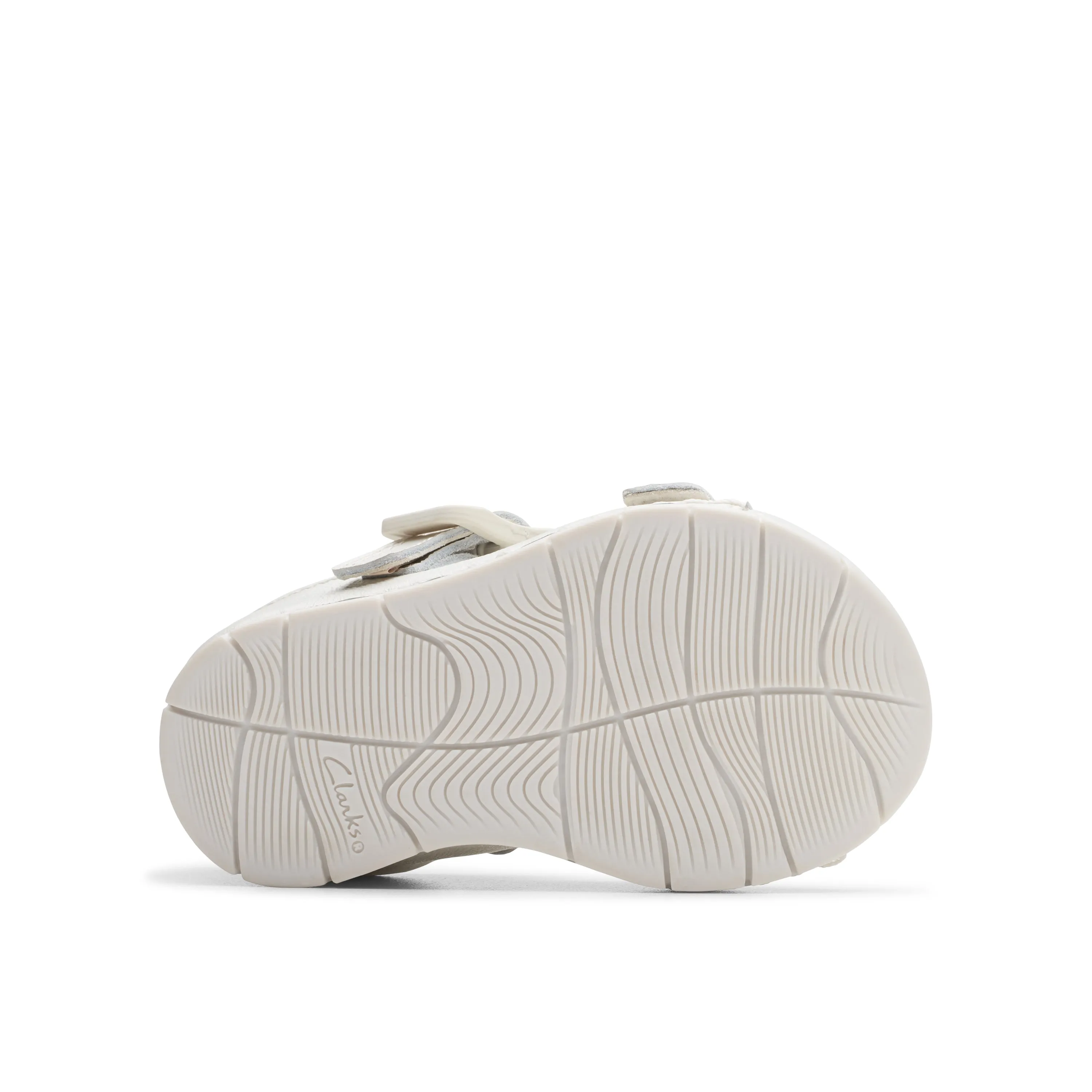 Clarks Baha Beach T White Buckle Sandals