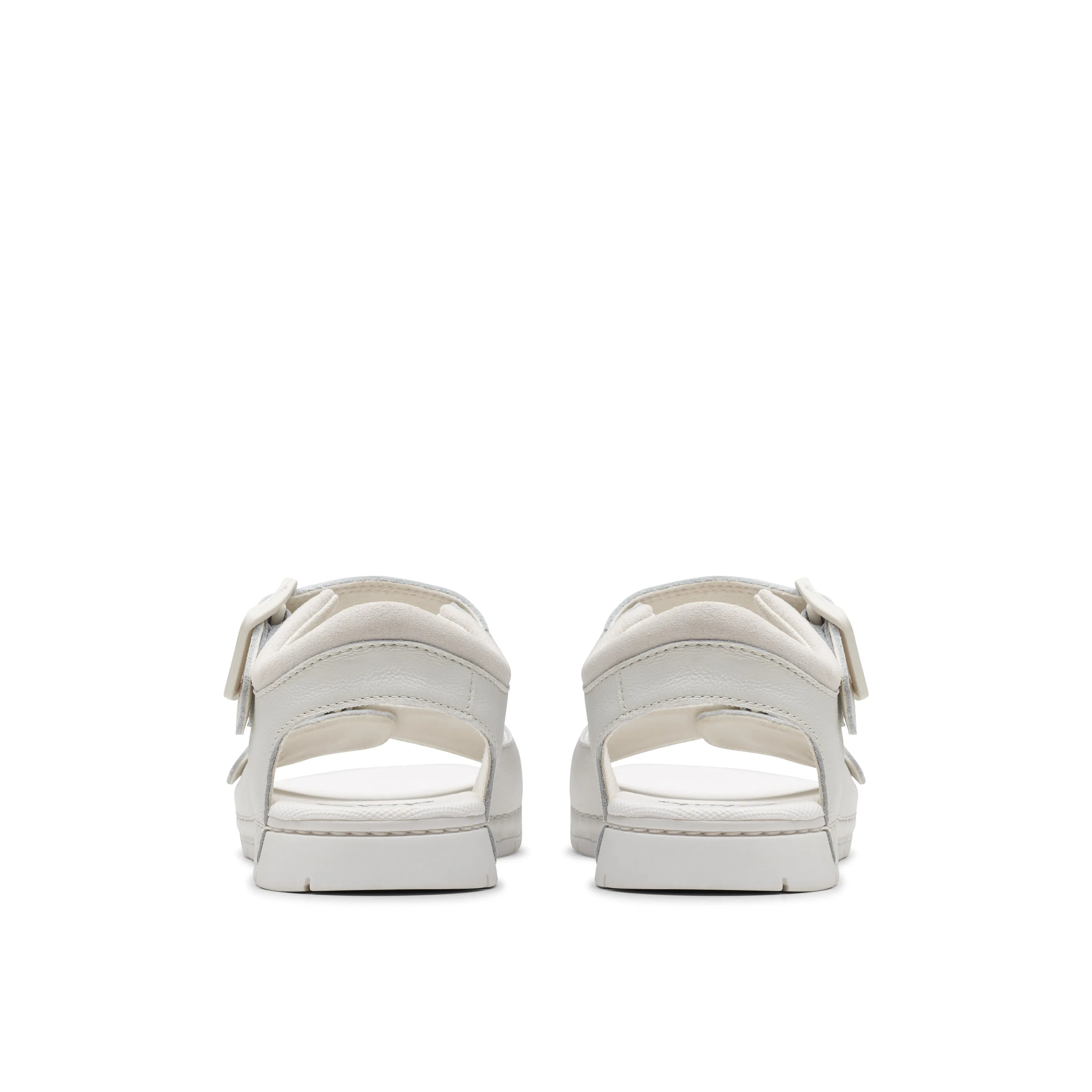 Clarks Baha Beach White Buckle Sandal