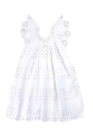 Daphne dress lace off white