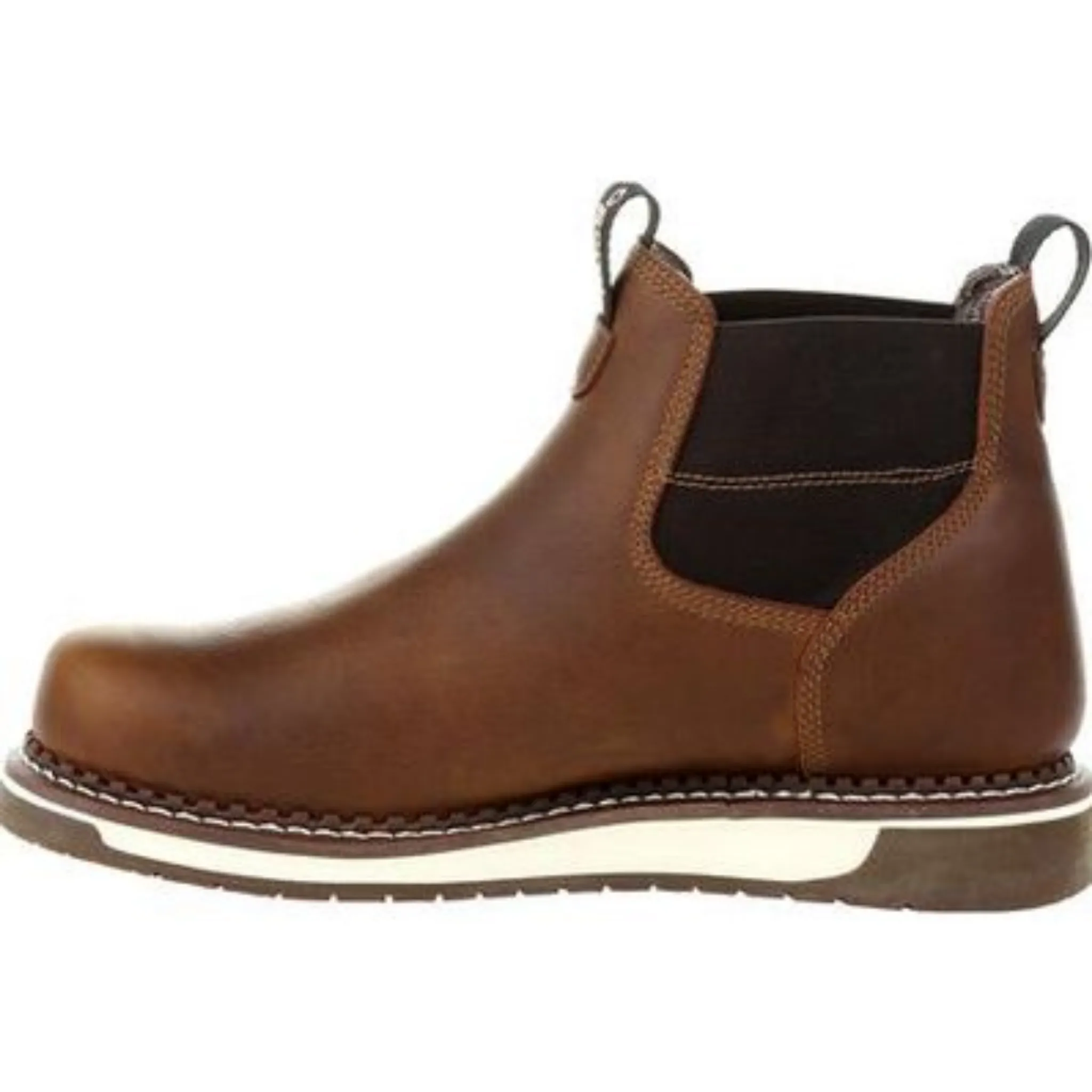 GEORGIA MEN'S BROWN 5 INCH WATERPROOF CHELSEA WORK BOOT - GB00352