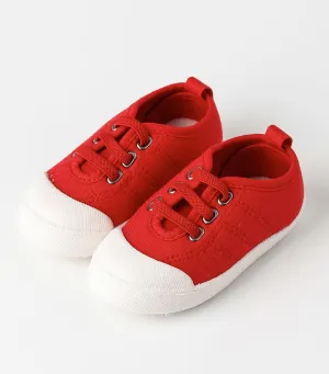 Girls Slip-On Sneakers Red