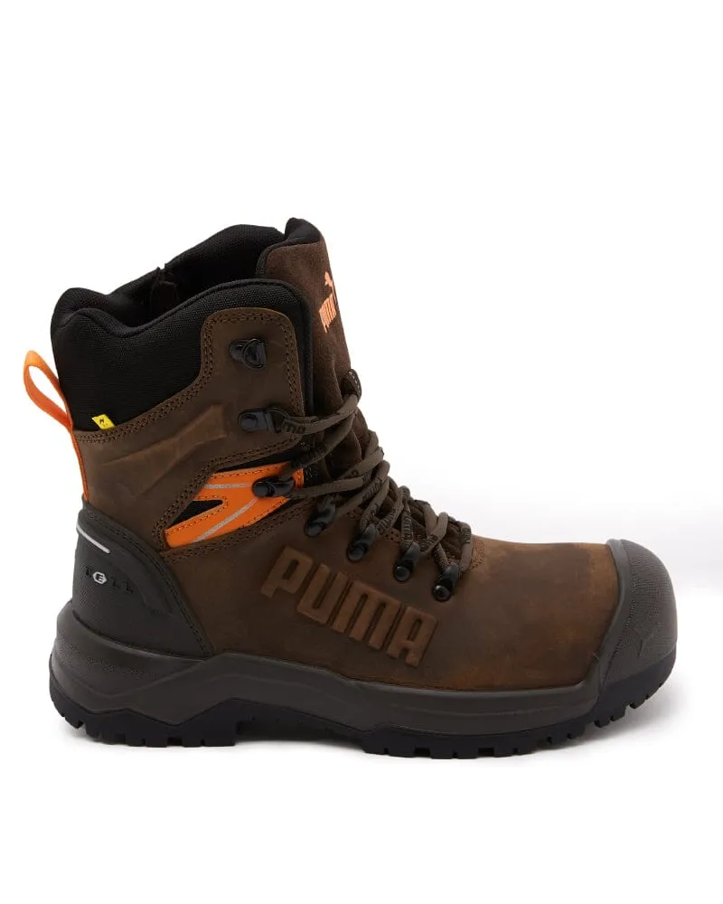 Iron Heavy Duty High Cut Safety Boot - Brown