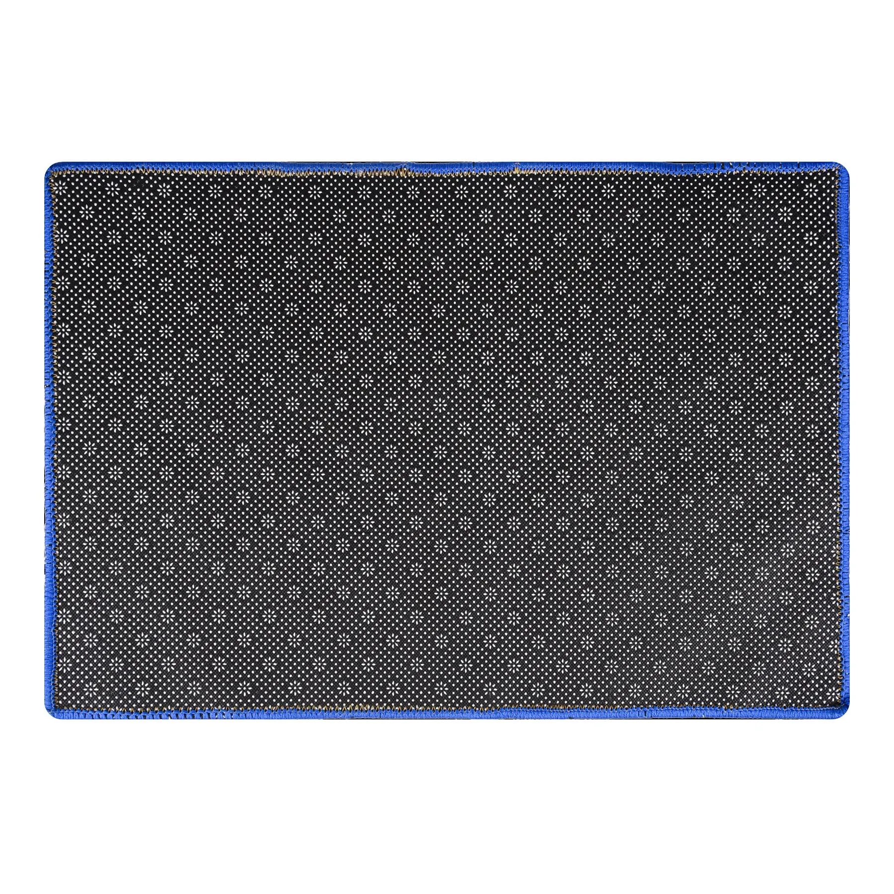 Kuber Industries Door Mat | Dust Trapper Mat | Door Entrance Mat | Anti-Skid Door Mat | Floor Mat for Home Entrance | Zig Zag Door Mat | Entryway Door Mat | Blue