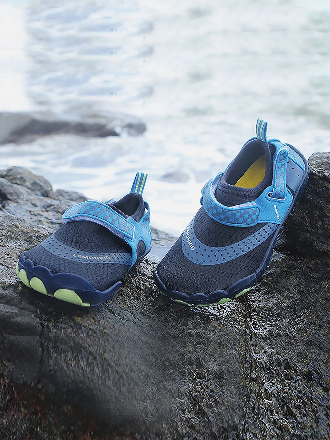 Little Surprise Box Dark Blue Anti Skid Land and Water Outdoor adventure Shoes for Kids