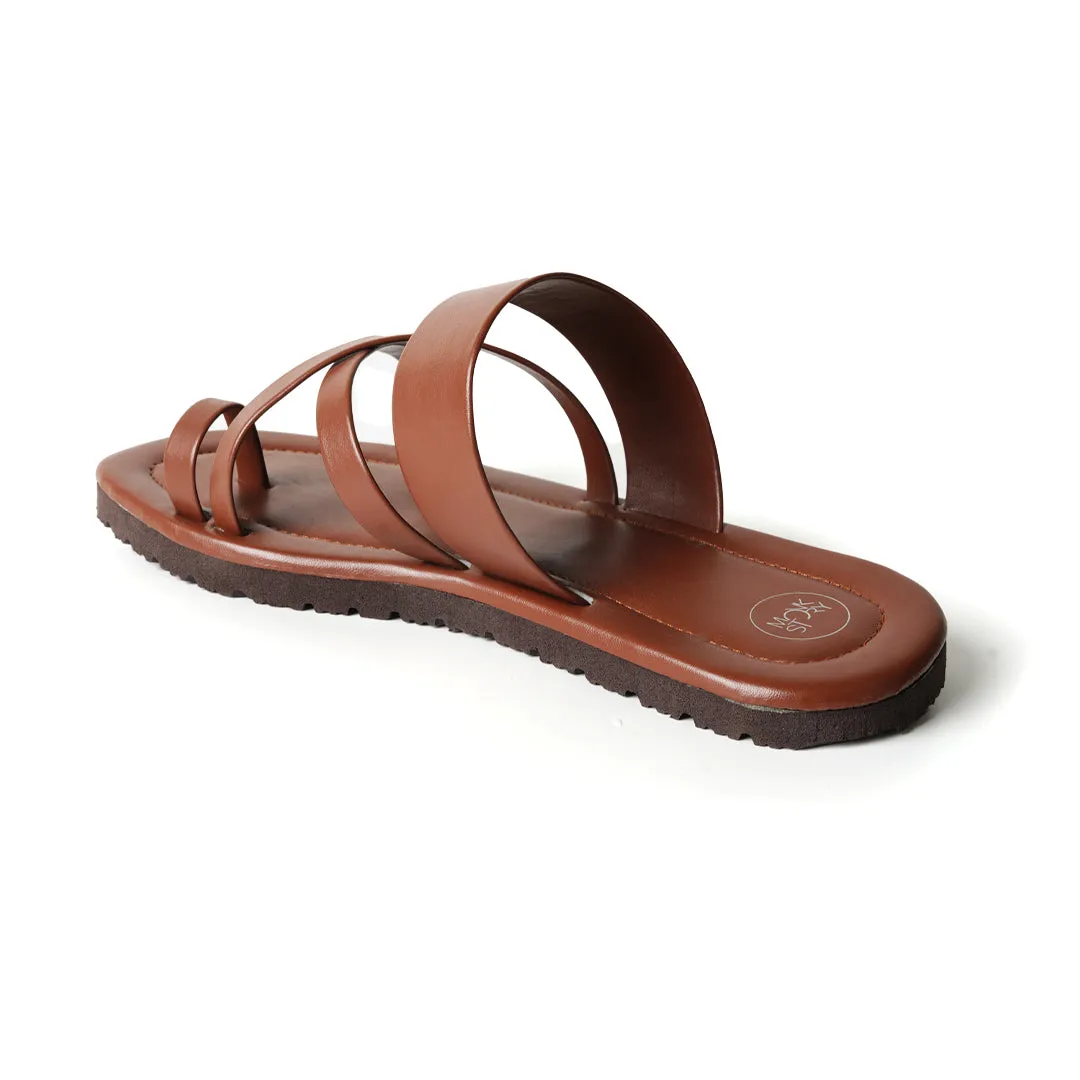 Monkstory Strappy Sandals - Vintage Tan