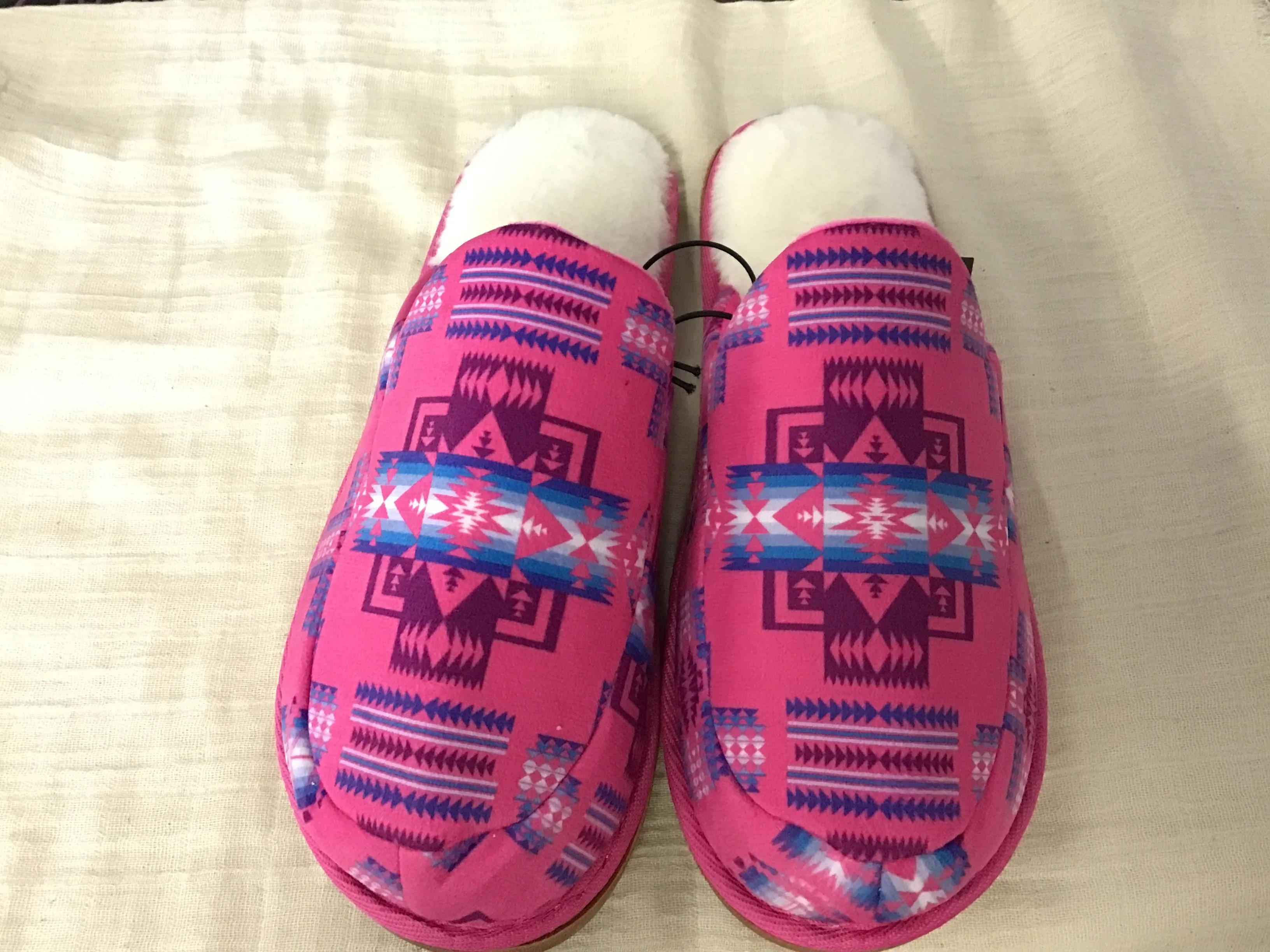 Native Print Slippers