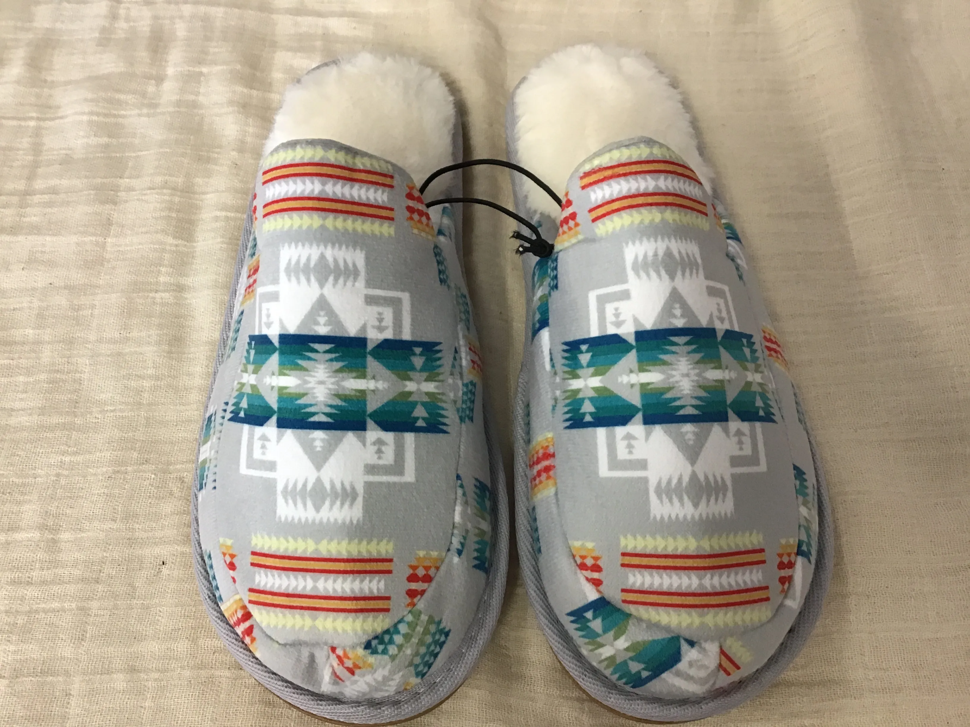 Native Print Slippers