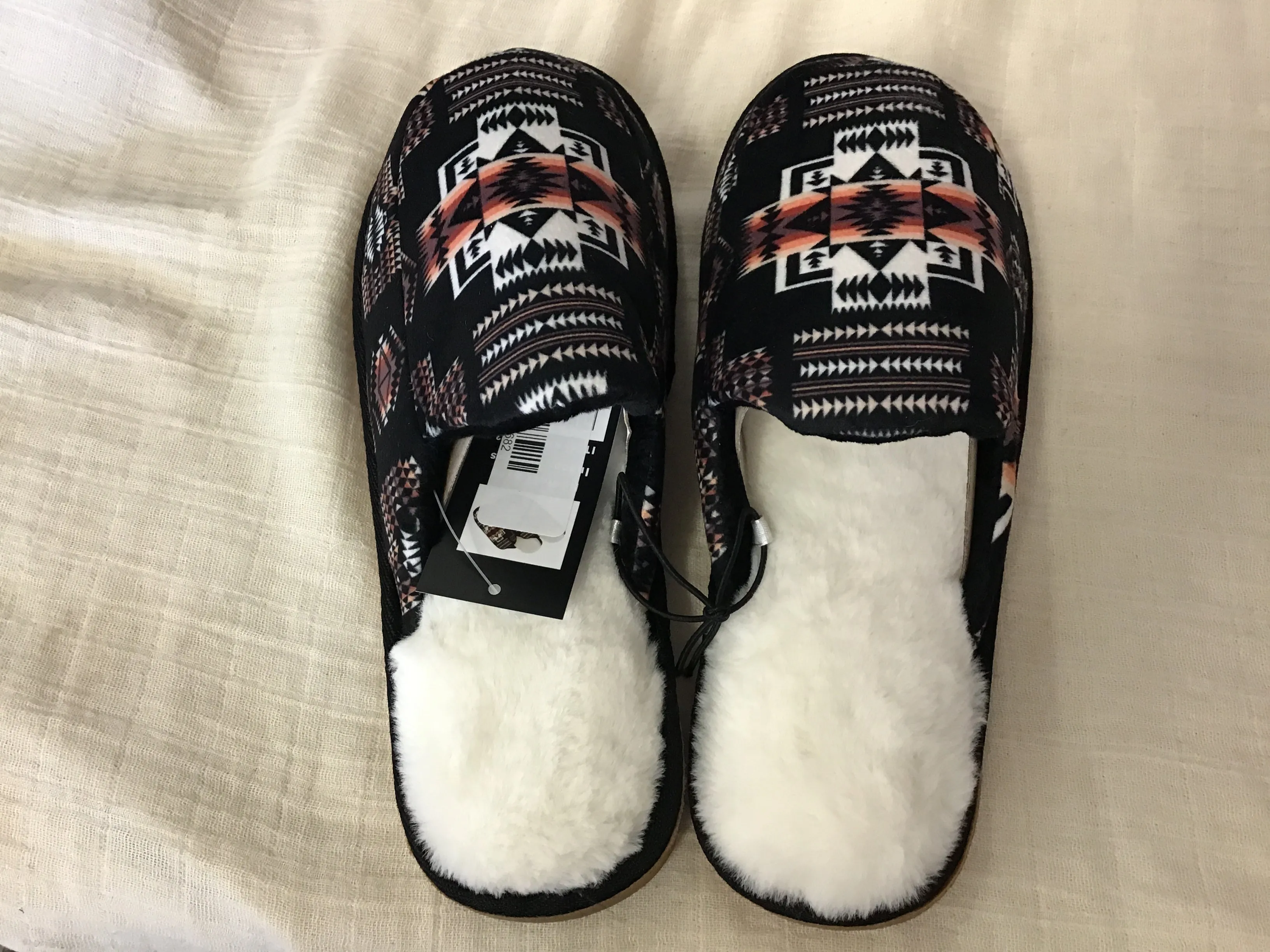 Native Print Slippers