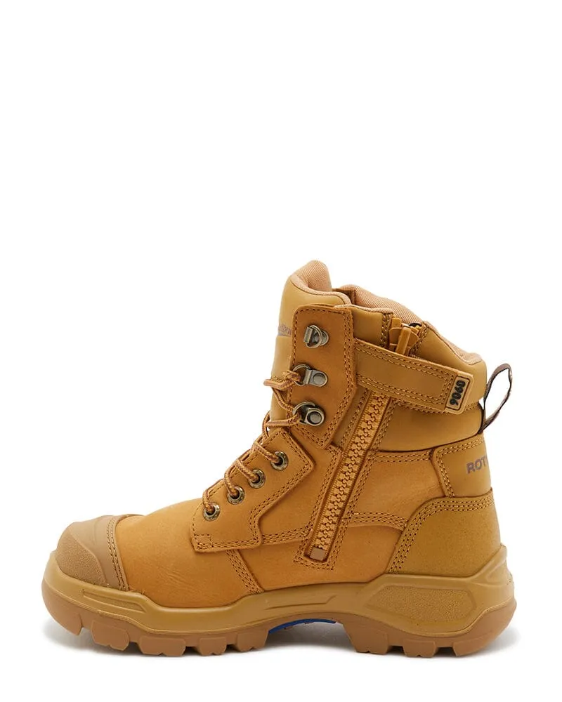 RotoFlex 9060 Zip Side Safety Boot - Wheat