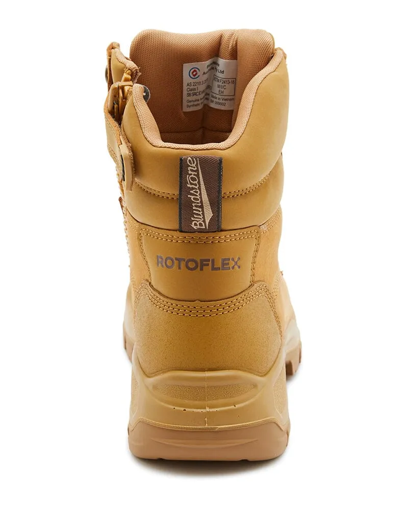 RotoFlex 9060 Zip Side Safety Boot - Wheat