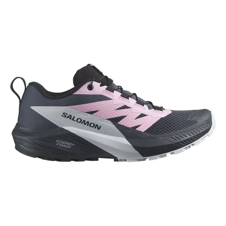 Salomon Sense Ride 5 Womens Trail Running Shoes B India Ink/Lilac Sachet/Arctic Ice