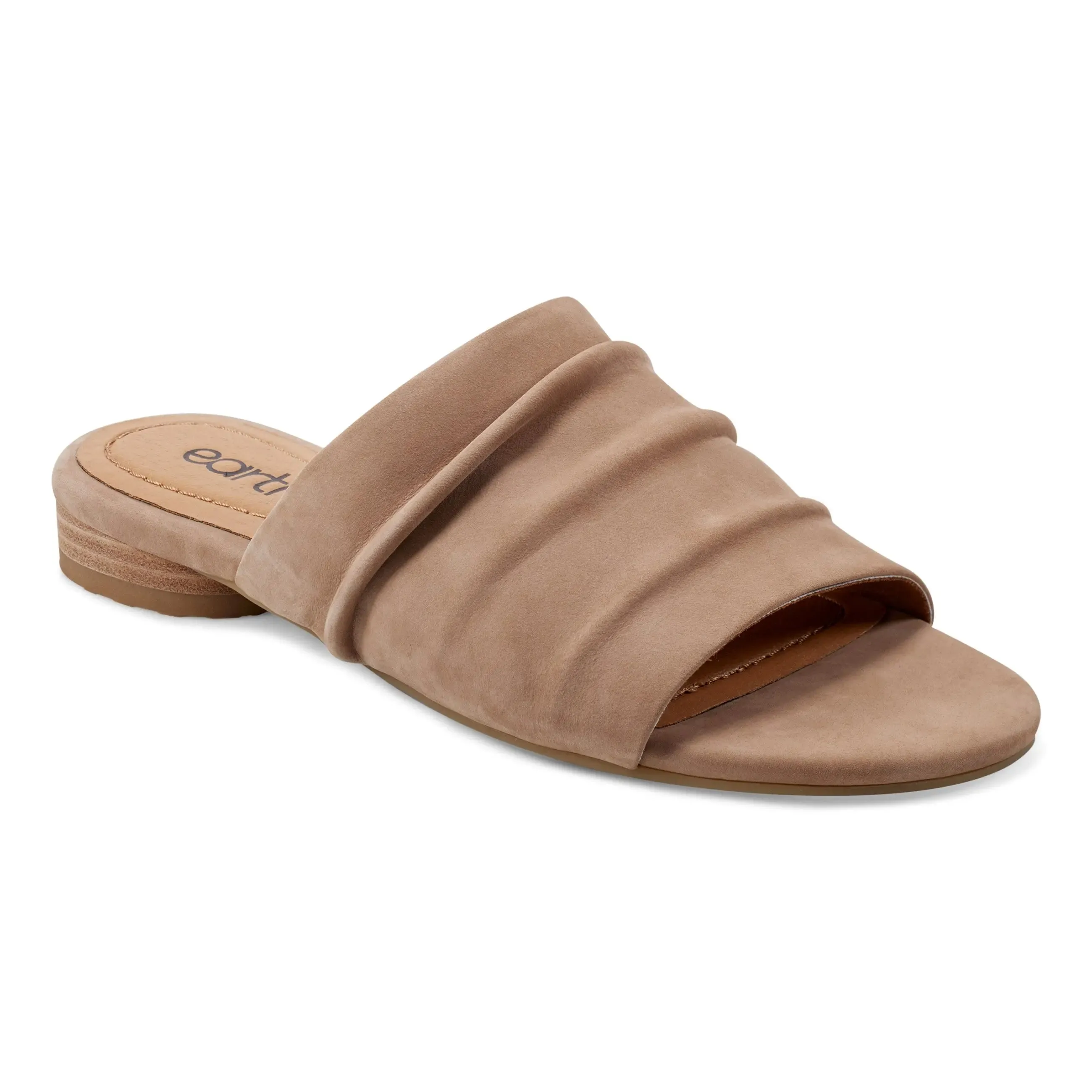 Talma Ruched Flat Slip-On Sandals