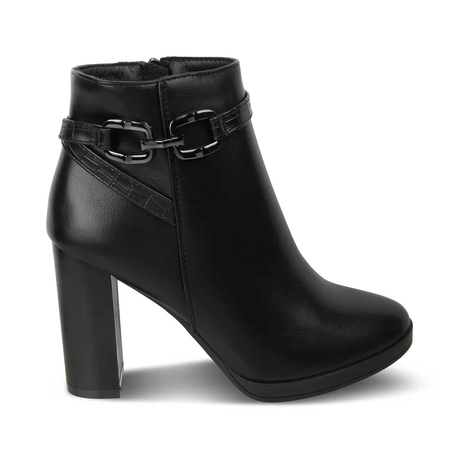 The Paris Black Women's Ankle-length Boots Tresmode