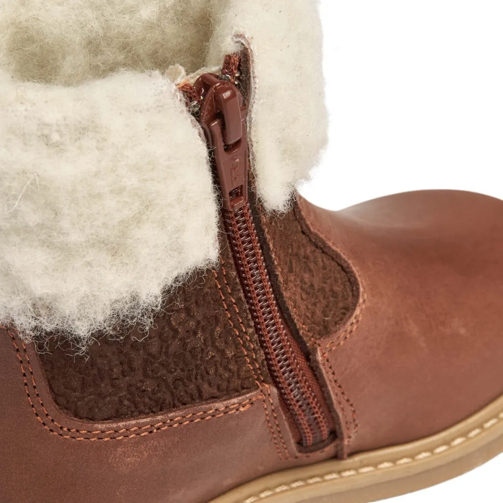 Timian Wool Top Boot - dry clay