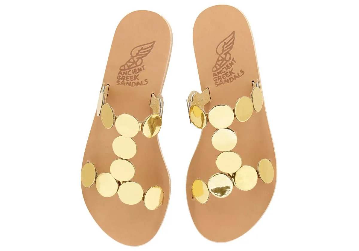 Uranos Mirror Sandals Gold