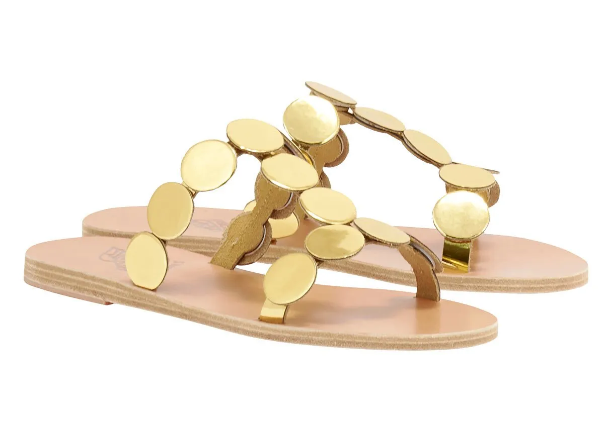 Uranos Mirror Sandals Gold