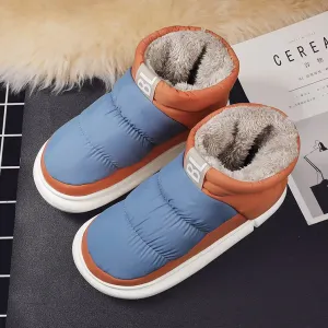 Warm Plush Cloth Solid Color Winter Boots