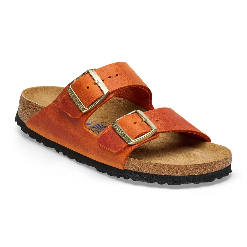 Women's Birkenstock Arizona Oiled Leather 1026592B Color: Burnt Orange