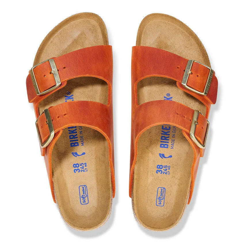 Women's Birkenstock Arizona Oiled Leather 1026592B Color: Burnt Orange