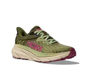 Women's Hoka Challenger 7 Color: Forest Floor/ Beet Root